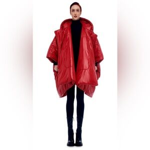 Trendy Norma Kamali Red Sleeping Bag Coat